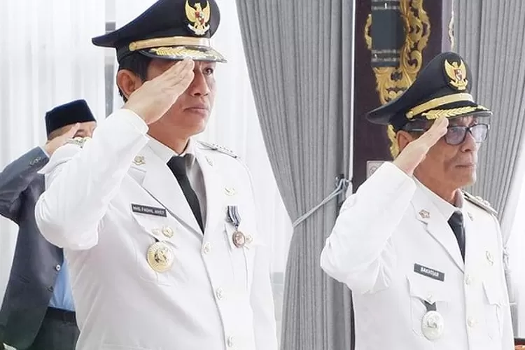 Foto : Bupati Batanghari Muhammad Fadhil Arief bersama Wabup Bakhtiar Hadiri upacara peringatan HUT RI Ke-78.